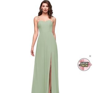 NWT - Azazie Rosey dress - Dusty sage